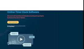 
							         Online Time Clock Software - Track Employee Time & Attenance								  
							    
