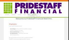 
							         Online Timekeeping - PrideStaff Financial								  
							    