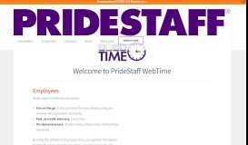 
							         Online Timekeeping - PrideStaff								  
							    