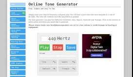 
							         Online Tone Generator - Free, Simple and Easy to Use.								  
							    