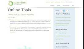 
							         Online Tools for Providers - Summit County Developmental ...								  
							    