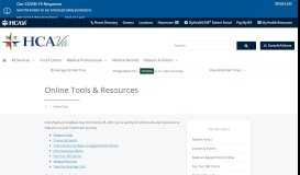 
							         Online Tools | HCA Virginia								  
							    