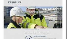 
							         Online-Tools - Zeppelin Streif Baulogistik								  
							    