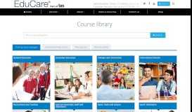 
							         Online Training Course Library | EduCare								  
							    