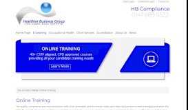 
							         Online Training - Healthier Business Group								  
							    