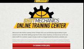 
							         Online Training — Shot Mechanics								  
							    