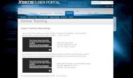 
							         Online Training - XSEDE User Portal								  
							    
