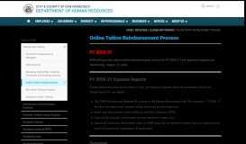 
							         Online Tuition Reimbursement Process | Department of Human ...								  
							    