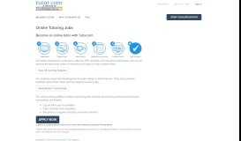 
							         Online Tutoring Jobs - Tutor.com								  
							    