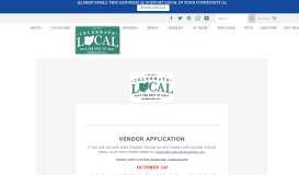 
							         Online Vendor Application – Celebrate Local, Shop The Best of Ohio								  
							    