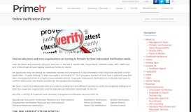 
							         Online Verification Portal | Primehr								  
							    