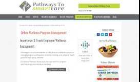 
							         Online Wellness Portal - Pathways to SmartCare Wellness Program								  
							    