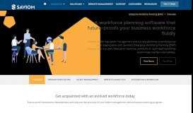 
							         Online Workforce Planning Software - Saviom								  
							    