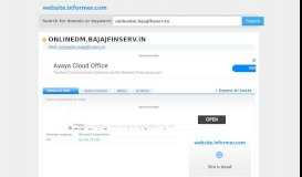 
							         onlinedm.bajajfinserv.in at Website Informer. Visit Onlinedm ...								  
							    
