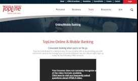 
							         Online/Mobile Banking :: TopLine Federal Credit Union								  
							    