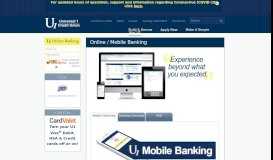 
							         Online/Mobile Banking - Universal 1 Credit Union								  
							    