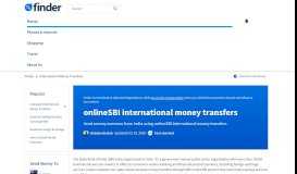 
							         onlineSBI : Send money from India to 11 countries | finder - Finder.com								  
							    