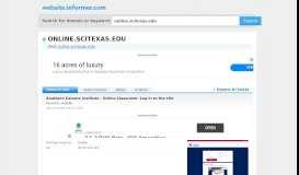 
							         online.scitexas.edu at WI. Southern Careers Institute - Online ...								  
							    