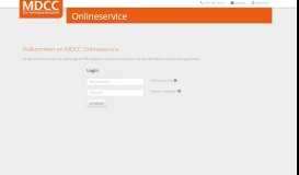
							         Onlineservice | MDCC								  
							    