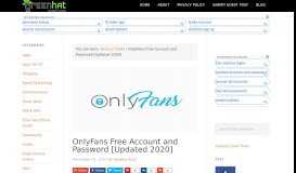 Onlyfans account passwords