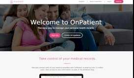 
							         OnPatient Patient Portal - DrChrono Personal Health Record								  
							    