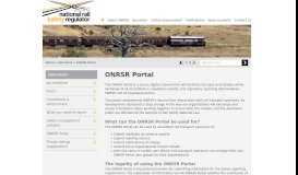 
							         ONRSR Portal - Office of the National Rail Safety Regulator								  
							    