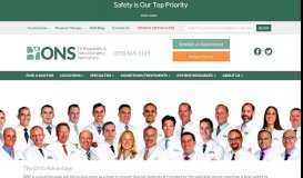 
							         ONS Clinical Team | Orthopaedic & Neurosurgery Specialists								  
							    