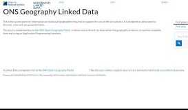 
							         ONS Geography Linked Data | Browse Data								  
							    