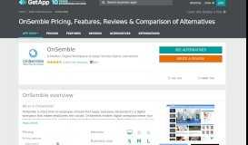 
							         OnSemble Intranet Portal Pricing, Features, Reviews & Comparison of ...								  
							    