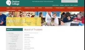 
							         Onslow College Board of Trustees								  
							    