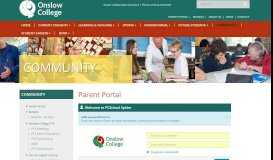 
							         Onslow College Parent Portal								  
							    