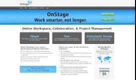 
							         OnStage - Project Management, Team Collaboration, File Sharing ...								  
							    