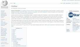 
							         OnStar - Wikipedia								  
							    