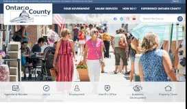 
							         Ontario County, NY - Official Website | Official Website								  
							    