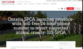 
							         Ontario SPCA launches province-wide, toll-free 24-hour phone ...								  
							    
