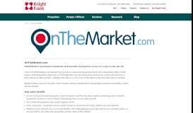 
							         OnTheMarket.com Property Portal - Knight Frank (UK)								  
							    