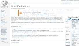 
							         Onward Technologies - Wikipedia								  
							    