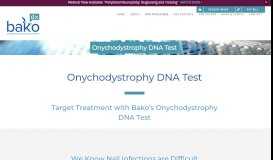 
							         Onychodystrophy DNA Test - Bako Diagnostics								  
							    