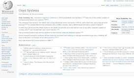 
							         Onyx Systems - Wikipedia								  
							    