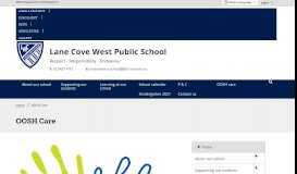 
							         OOSH Care - Lane Cove West Public School								  
							    