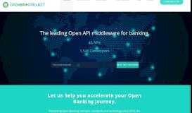 
							         Open Bank Project – The Open Source API middleware for banks.								  
							    