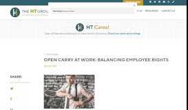
							         Open Carry at Work: Balancing Employee Rights | The HT Group								  
							    