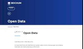 
							         Open Data - Bochum								  
							    