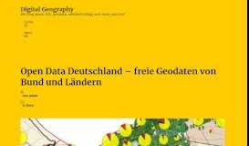 
							         Open Data Deutschland – freie Geodaten von ... - Digital Geography								  
							    