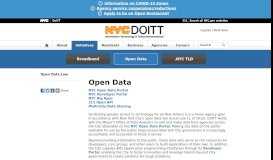 
							         Open Data - DoITT - NYC - NYC.gov								  
							    