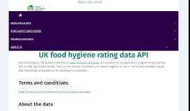 
							         open data - Food Standards Agency - Search for food hygiene ratings								  
							    