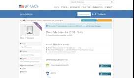 
							         Open Data Inspector (ODI) - Fields - Data.gov								  
							    