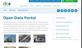 
							         Open Data Portal | DCWater.com - Washington, DC								  
							    