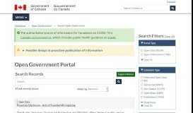 
							         Open Data Portal - Open Government Portal - Canada.ca								  
							    