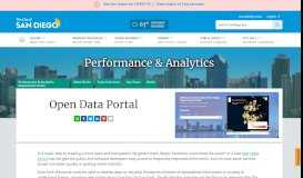 
							         Open Data Portal | Performance & Analytics | City of San Diego Official ...								  
							    